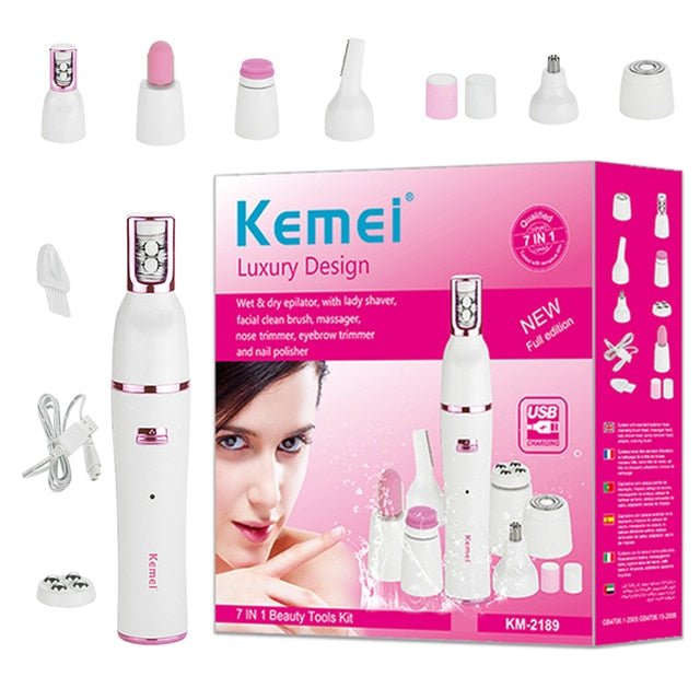 7in1 Women Epilator Electric Facial Hair RemoverNIMBRIX