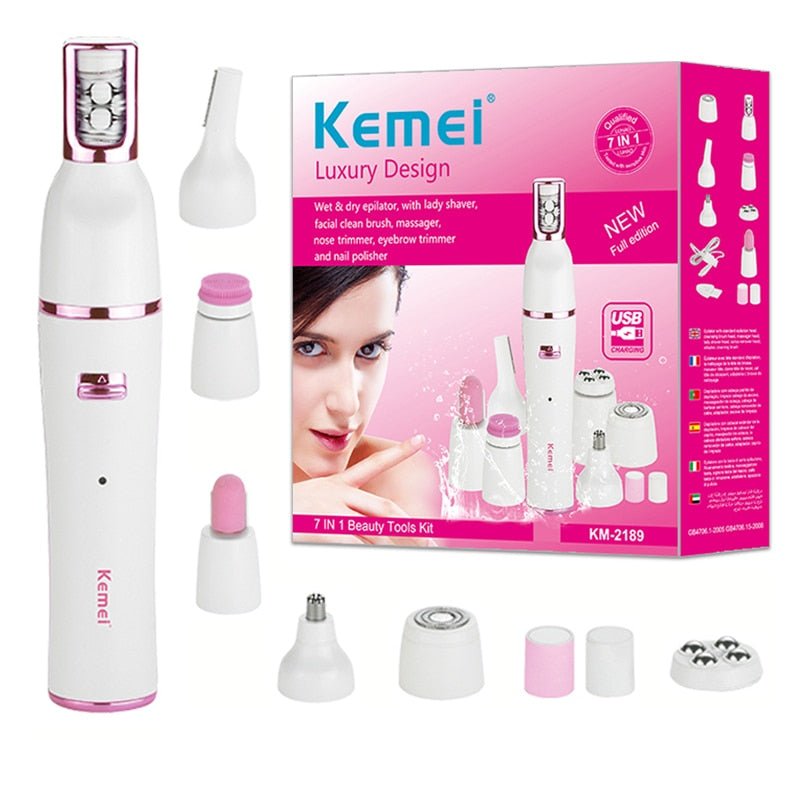 7in1 Women Epilator Electric Facial Hair RemoverNIMBRIX