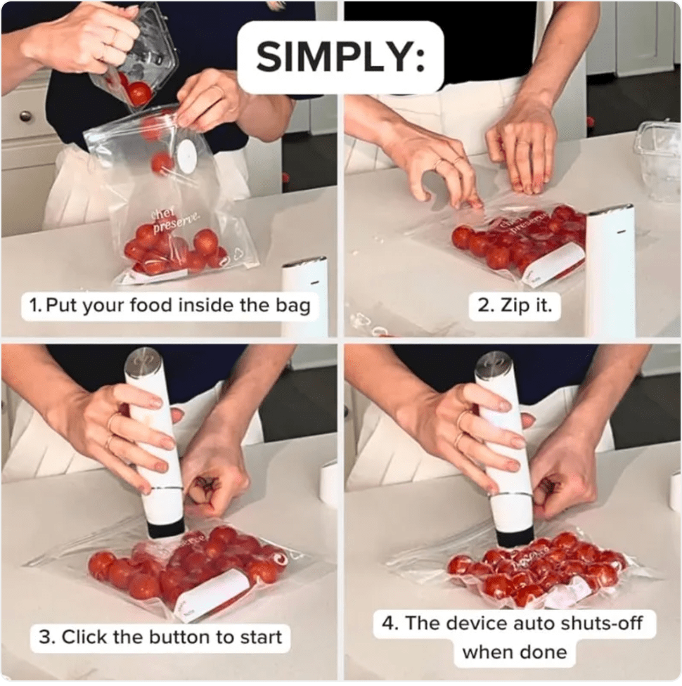 Compact Kitchen Vacuum SealerNIMBRIX