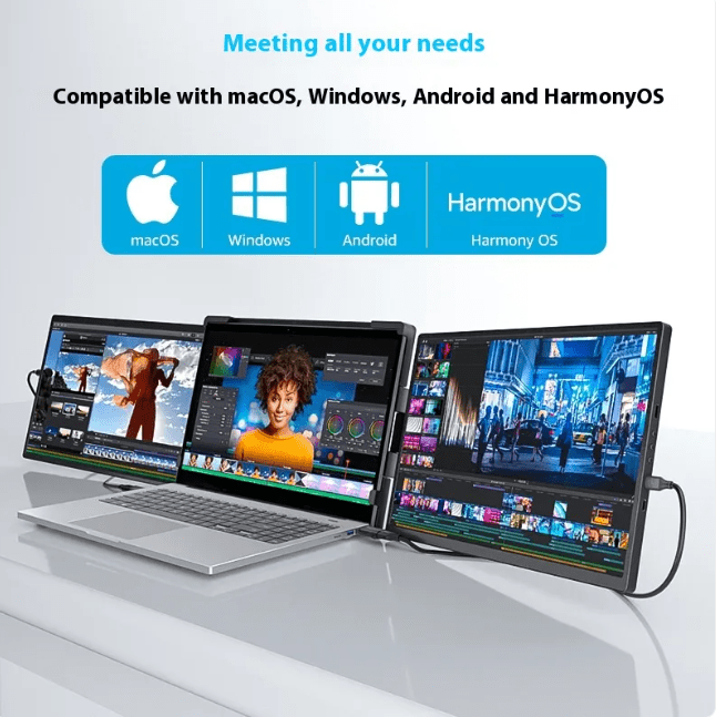Flex View 14.1” Dual-Screen Portable MonitorNIMBRIX