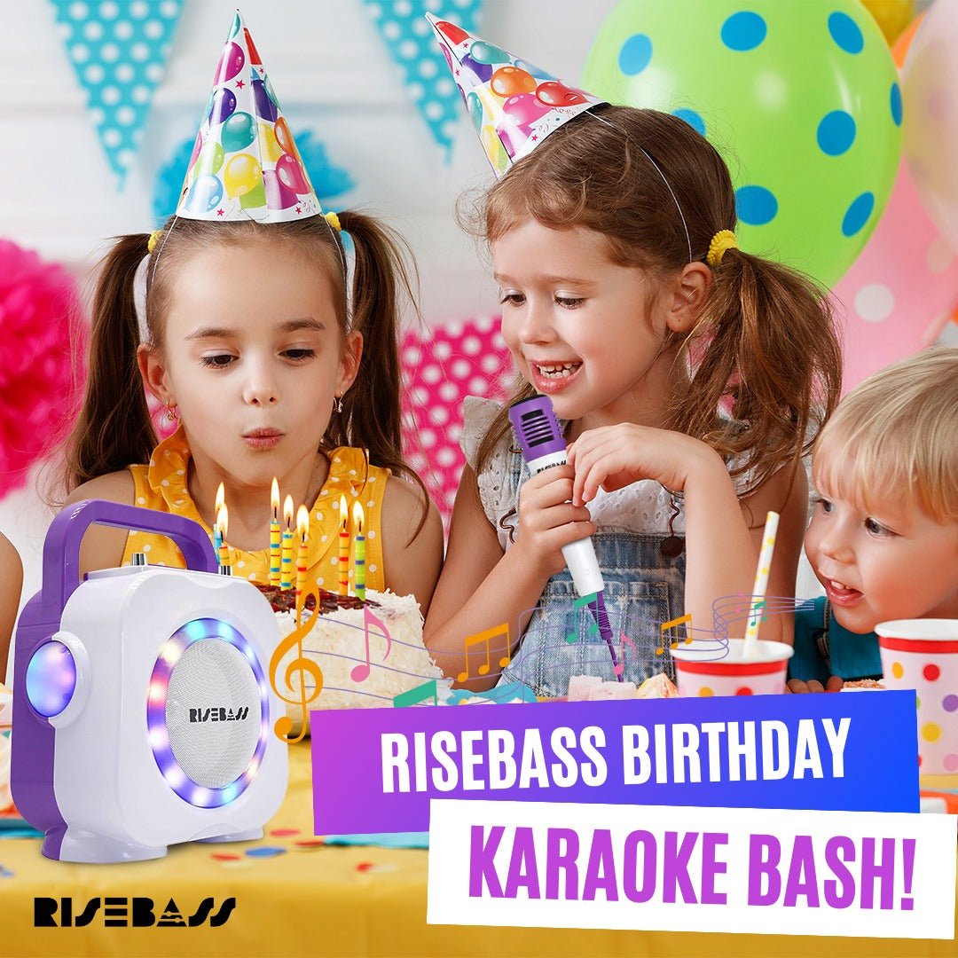 Karaoke Machine for Kids - Bluetooth Speaker with 2 Microphone - Portable Kids Karaoke Machine for Girls and Boys - Birthday Gift for Girls and Boys Ages 2 Years Old and Up.NIMBRIX