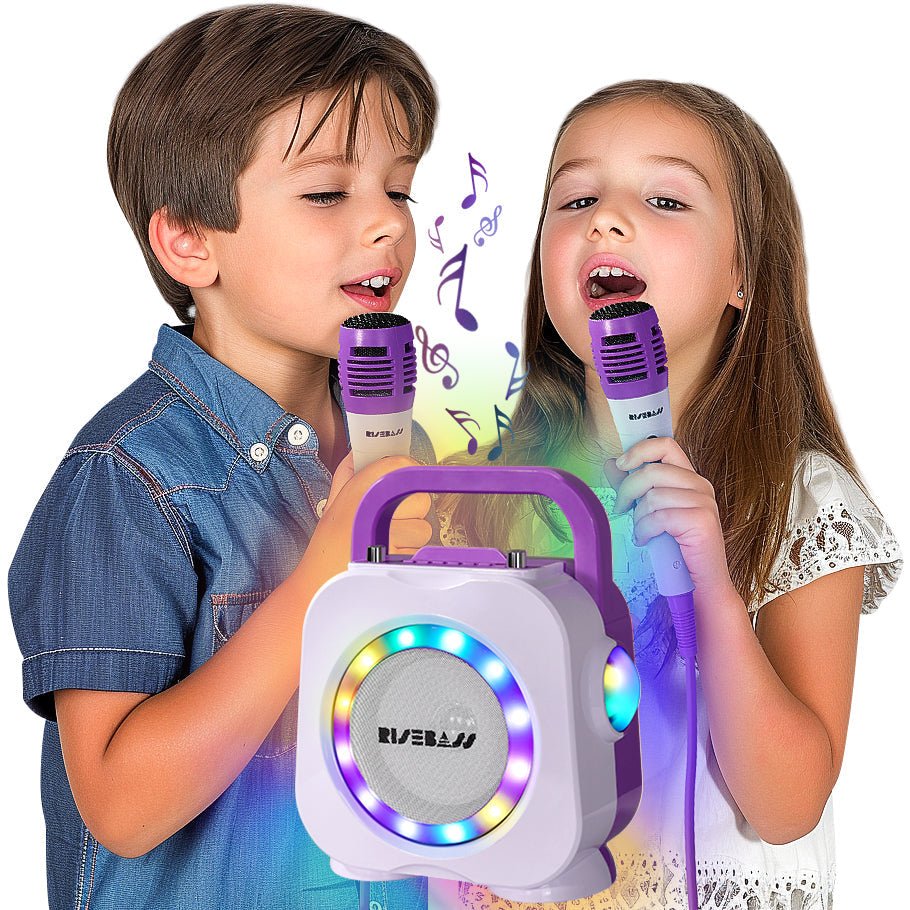 Karaoke Machine for Kids - Bluetooth Speaker with 2 Microphone - Portable Kids Karaoke Machine for Girls and Boys - Birthday Gift for Girls and Boys Ages 2 Years Old and Up.NIMBRIX