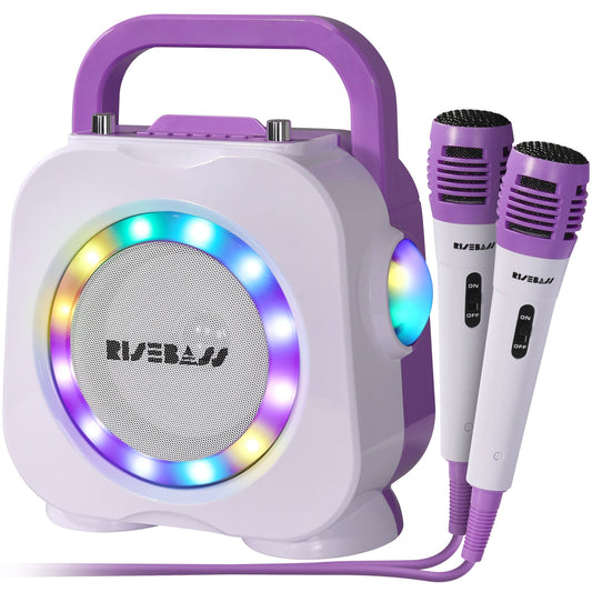 Karaoke Machine for Kids - Bluetooth Speaker with 2 Microphone - Portable Kids Karaoke Machine for Girls and Boys - Birthday Gift for Girls and Boys Ages 2 Years Old and Up.NIMBRIX