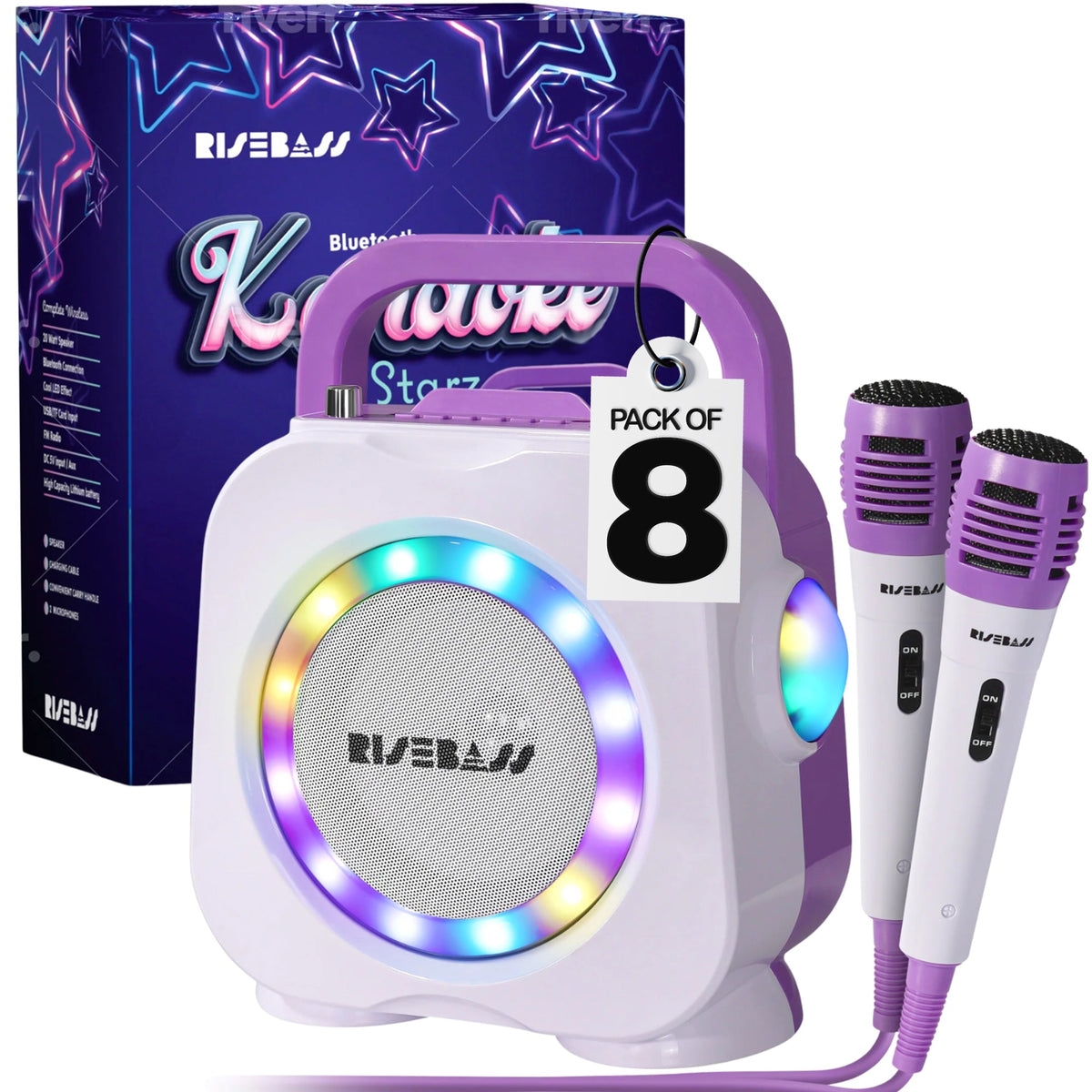 Karaoke Machine for Kids - Bluetooth Speaker with 2 Microphone - Portable Kids Karaoke Machine for Girls and Boys - Birthday Gift for Girls and Boys Ages 2 Years Old and Up.NIMBRIX