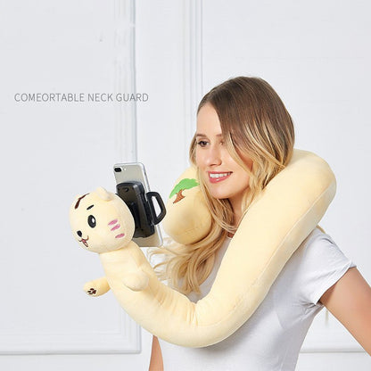 Multifunctional U - Shaped Pillow with Phone StandNIMBRIX