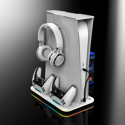 PS5 Charging Dock with RGB Light for Controllers and HeadsetNIMBRIX