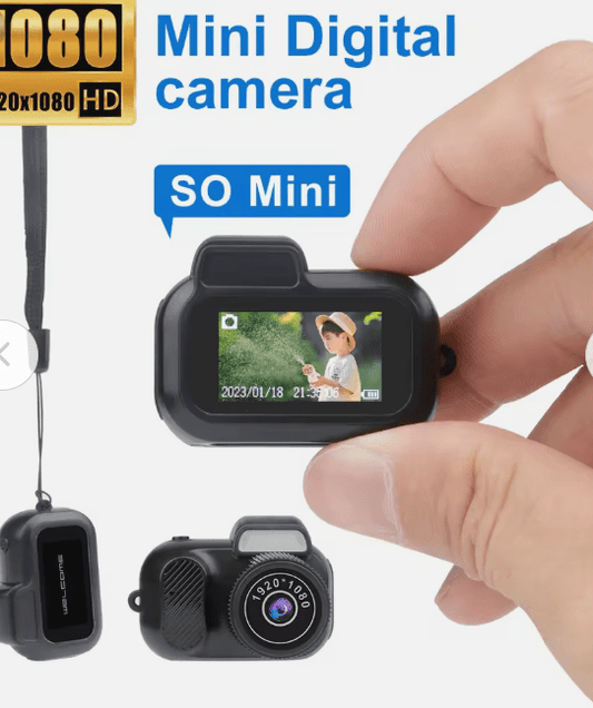 Retro Mini Camera With Screen Indoor Home Outdoor 1080p HD Portable Very Small Camera Video Support Holiday GiftsNIMBRIX