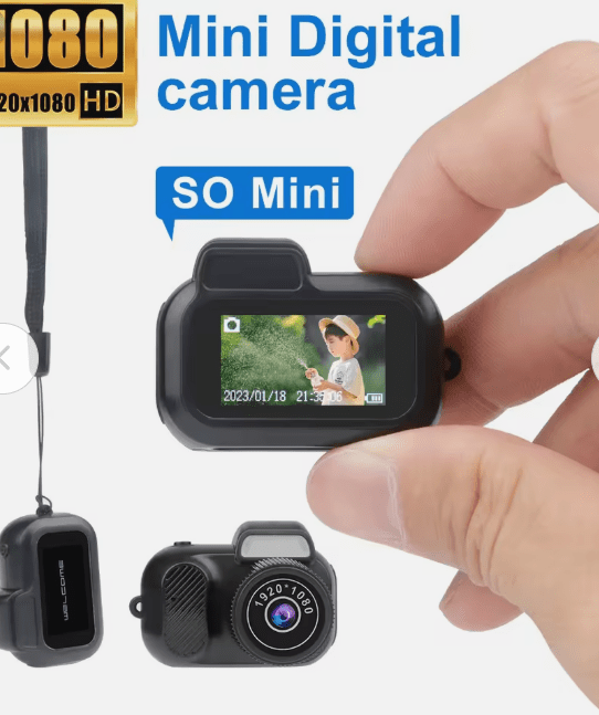 Retro Mini Camera With Screen Indoor Home Outdoor 1080p HD Portable Very Small Camera Video Support Holiday GiftsNIMBRIX