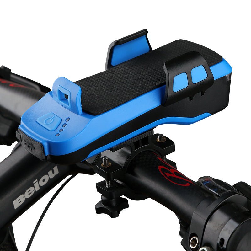 USB Rechargeable Bike Light with Phone Holder and HornNIMBRIX