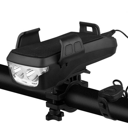 USB Rechargeable Bike Light with Phone Holder and HornNIMBRIX